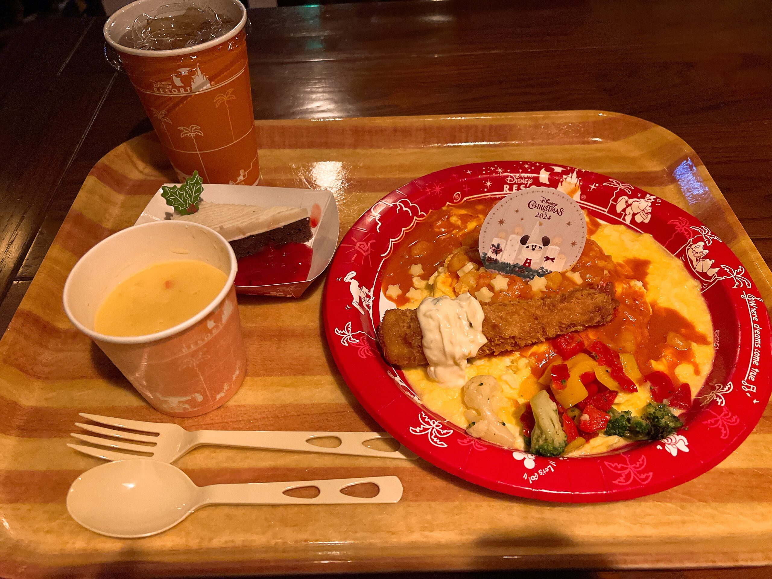 ディズニーランドのクリスマス飯🍽️